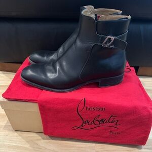 Christian Louboutin Black Ankle Boots